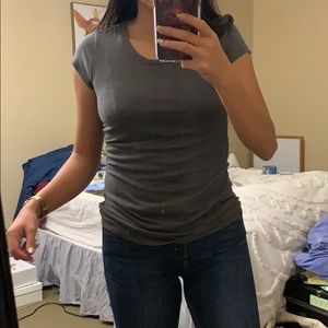 Basic gray crew neck